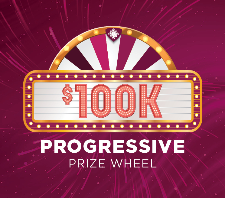 $100K Progressive Prize Wheel